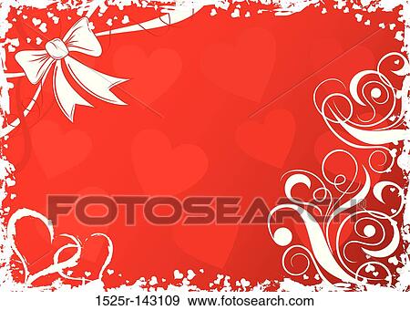 Valentines background with hearts, vector View Large Illustration Stock Illustration - Valentines background with hearts, vector. Fotosearch