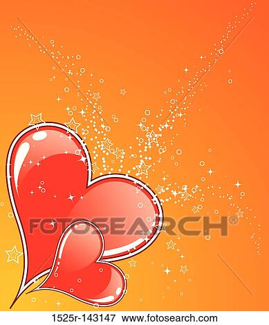Valentines Day background with hearts View Large Illustration Stock Illustration - Valentines Day background with hearts. Fotosearch