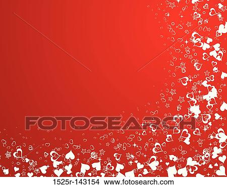 Valentines Day background with hearts View Large Illustration Stock Illustration - Valentines Day background with hearts. Fotosearch