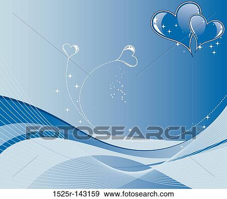 Valentines Day background with hearts and wave pattern View Large Illustration Stock Illustration - Valentines Day background with hearts and wave pattern. Fotosearch