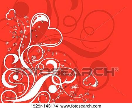 Valentines Day background with hearts and flowers View Large Illustration Stock Illustration - Valentines Day background with hearts and flowers. Fotosearch