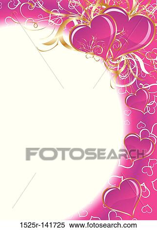 Valentines floral background, vector View Large Illustration Stock Illustration - Valentines floral background, vector. Fotosearch