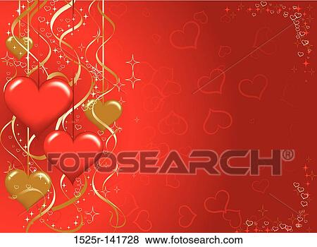 Valentines floral background, vector View Large Illustration Stock Illustration - Valentines floral background, vector. Fotosearch