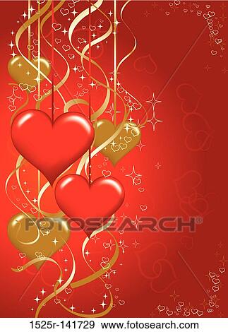 Valentines floral background, vector View Large Illustration Stock Illustration - Valentines floral background, vector. Fotosearch