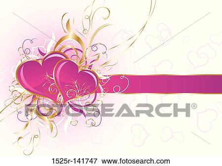 Valentines floral background, vector View Large Illustration Stock Illustration - Valentines floral background, vector. Fotosearch