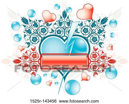 Valentine's frame View Large Illustration Stock Illustration - Valentine's frame. Fotosearch