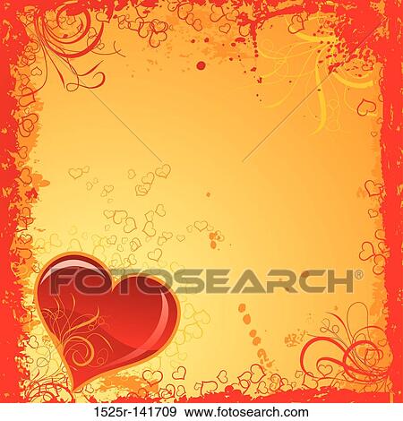Valentines grunge background, vector View Large Illustration Stock Illustration - Valentines grunge background, vector. Fotosearch