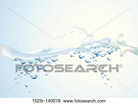 Stock Illustration - Vector Water Splashing. Fotosearch