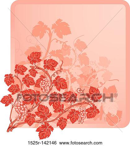 Vine background View Large Illustration Stock Illustration - Vine background. Fotosearch
