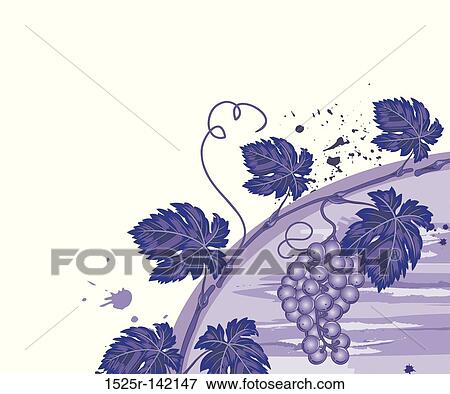 Stock Illustration - Vine background. Fotosearch
