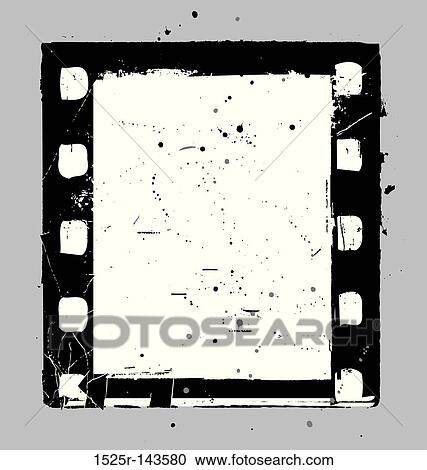 Vintage Grunge Negative - film Slide View Large Illustration Clipart - Vintage Grunge Negative - film Slide. Fotosearch