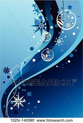 Clipart - Winter Abstract Illustration. Fotosearch