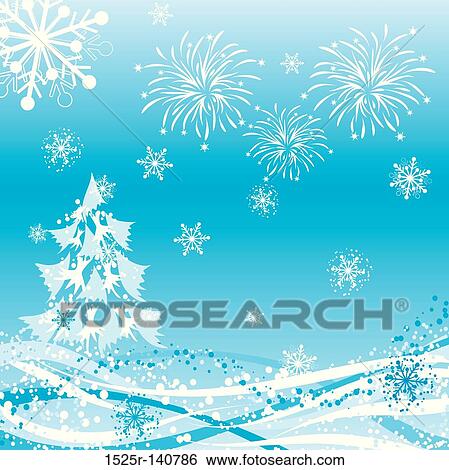 Winter background, vector View Large Illustration Stock Illustration - Winter background, vector. Fotosearch
