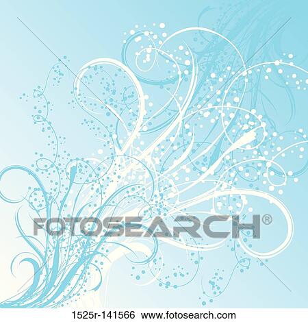 Winter floral background, vector View Large Illustration Stock Illustration - Winter floral background, vector. Fotosearch