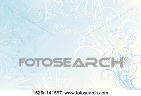 Winter floral background, vector View Large Illustration Stock Illustration - Winter floral background, vector. Fotosearch