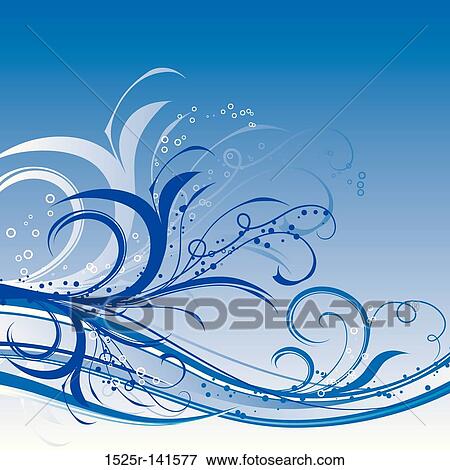 Stock Illustration - Winter floral background, vector. Fotosearch