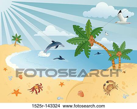 Wonderful summer background View Large Illustration Stock Illustration - Wonderful summer background. Fotosearch