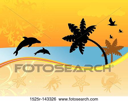 Wonderful summer background View Large Illustration Stock Illustration - Wonderful summer background. Fotosearch