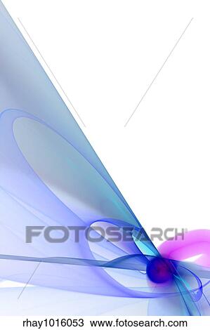 Stock Image - A 3D abstract layout you can use as a template for any design piece.. Fotosearch