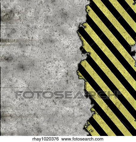 A grunge background featuring hazard stripes over a concrete wall. Plenty of copy space. This image even tiles seamlessly as a pattern. View Large Photo Image Stock Photograph - A grunge background featuring hazard stripes over a concrete wall. Plenty of copy space. This image even tiles seamlessly as a pattern.. Fotosearch