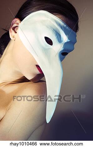 an actress wearing white venetian mask View Large Photo Image Stock Photograph - an actress wearing white venetian mask. Fotosearch