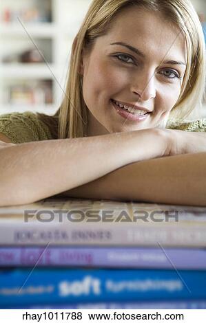 attractive blond woman working from home View Large Photo Image Stock Photo - attractive blond woman working from home. Fotosearch