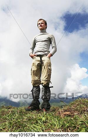 Boy in mountains View Large Photo Image Picture - Boy in mountains. Fotosearch