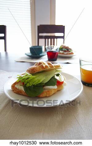 Central european style breakfast plate with soft drinks View Large Photo Image Stock Image - Central european style breakfast plate with soft drinks. Fotosearch