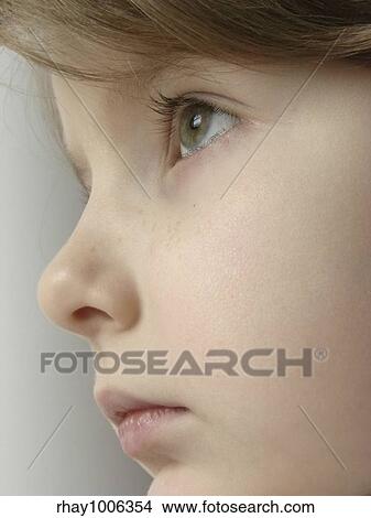 close up of girl's face View Large Photo Image Picture - close up of girl's face. Fotosearch