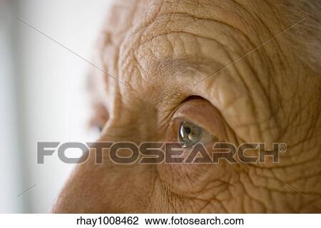 Stock Image - Close-up portrait of an elderly woman. Fotosearch