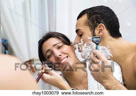 couple having fun in bathroom View Large Photo Image Stock Photo - couple having fun in bathroom. Fotosearch