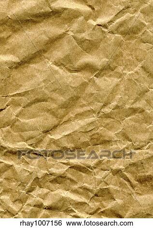 Stock Photograph - Crumpled brown paper bag. Fotosearch