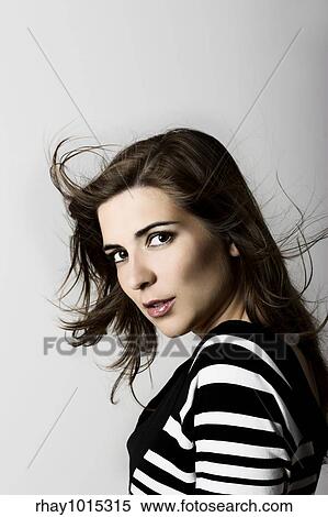 Stock Photography - Glamour Portrait of a beautiful young woman. Fotosearch