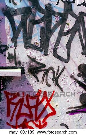 Stock Photo - Graffiti texture - works great as a background or backdrop in any design.. Fotosearch