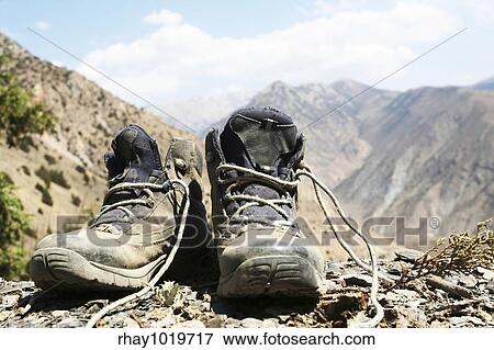 Hikers boots View Large Photo Image Stock Photo - Hikers boots. Fotosearch