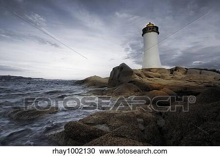 lighthouse on rock View Large Photo Image Stock Image - lighthouse on rock. Fotosearch