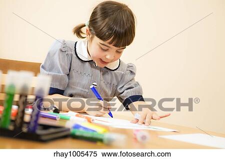 little girl playing with colors. Copy space View Large Photo Image Stock Photography - little girl playing with colors. Copy space. Fotosearch