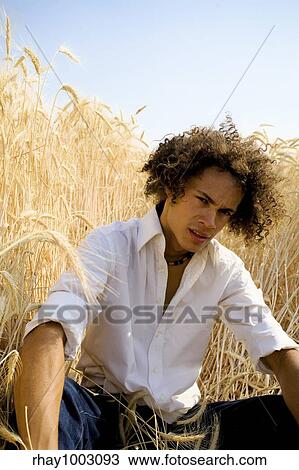 man in field View Large Photo Image Stock Image - man in field. Fotosearch