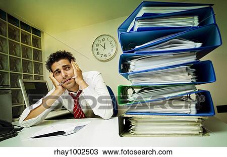man working by files View Large Photo Image Stock Image - man working by files. Fotosearch