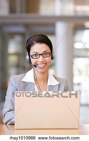Stock Photograph - portrait of attractive businesswoman. Fotosearch