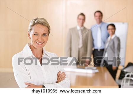 Stock Photography - portrait of attractive businesswoman. Fotosearch