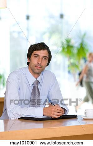 Stock Image - portrait of european businessman. Fotosearch