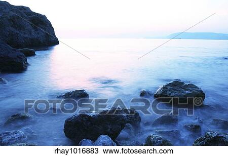 Sea sunset View Large Photo Image Stock Image - Sea sunset. Fotosearch