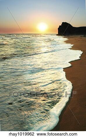 Sea sunset View Large Photo Image Stock Image - Sea sunset. Fotosearch