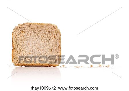 standing bread slice on white with trace of crumbs around View Large Photo Image Stock Image - standing bread slice on white with trace of crumbs around. Fotosearch