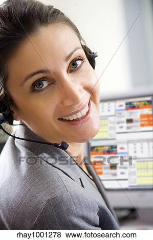 telesales person View Large Photo Image Stock Photo - telesales person. Fotosearch