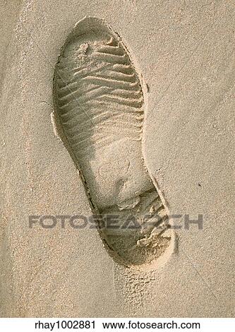 Trace from a boot on sand View Large Photo Image Stock Image - Trace from a boot on sand. Fotosearch