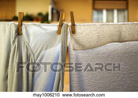 Washing hanging out to dry View Large Photo Image Stock Image - Washing hanging out to dry. Fotosearch