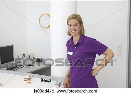 Portrait of female dentist View Large Photo Image Stock Photography - Portrait of female dentist. Fotosearch