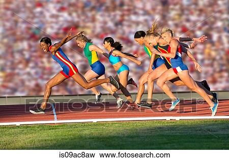 Runners at finish line View Large Photo Image Stock Photo - Runners at finish line. Fotosearch